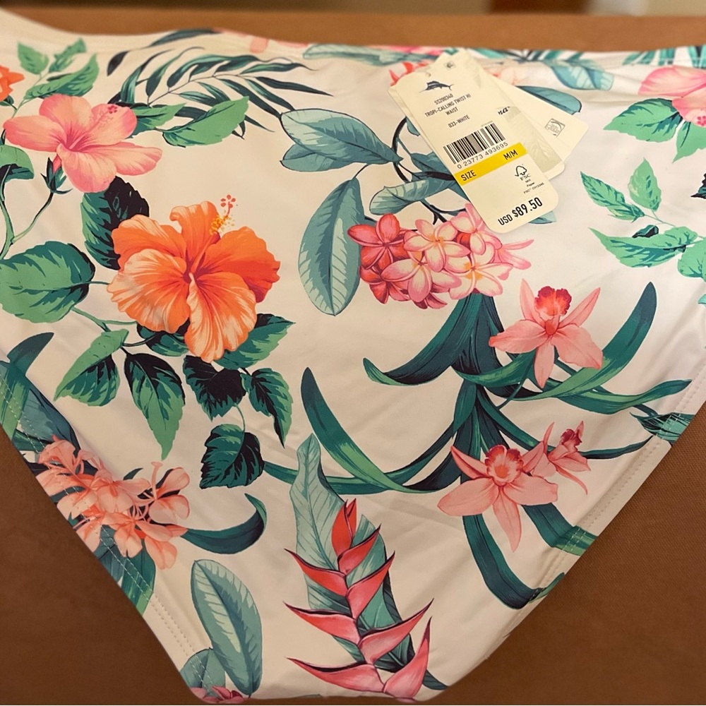Tommy Bahama Tropi-Calling tankini and twist in high waist bikini bottoms - Picture 6 of 7